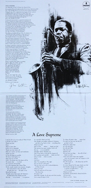 John Coltrane – A Love Supreme 2015 Reissue Gatefold Sleeve