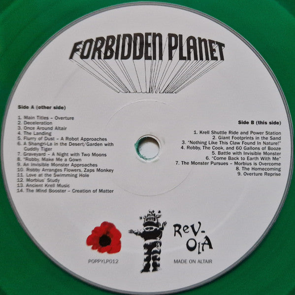 Louis and Bebe Barron – Forbidden Planet 2012 Reissue GREEN Vinyl